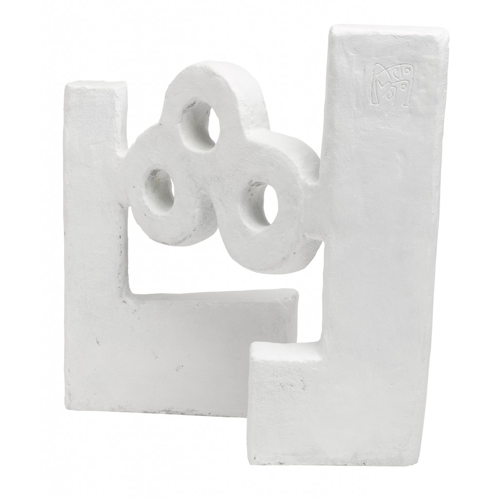 Agua Escultura Óxido Blanco